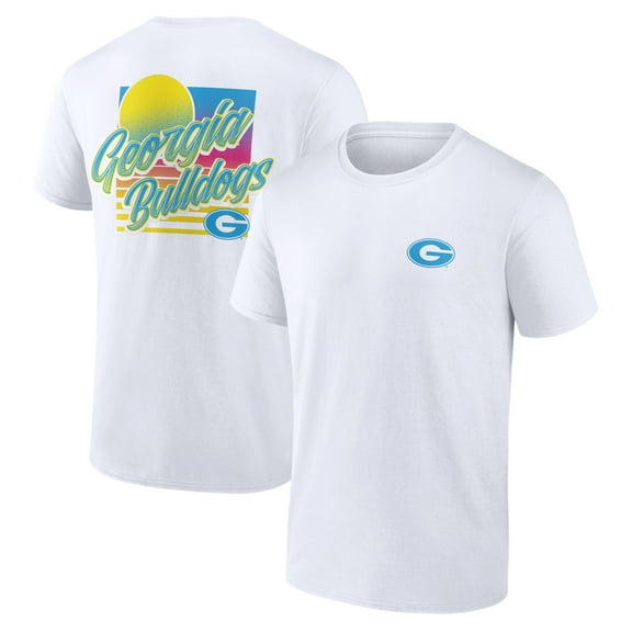 Men's  White Georgia Bulldogs High Hurdles T-Shirt