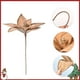 thumbnail image 4 of Flores Artificiales De Plástico Ramo artificial de 3 flores de Nochebuena con purpurina de terciopelo navideño para árbol y decoración del hogar Rkxzt, 4 of 8