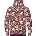 thumbnail image 7 of Sikiie Skull rock record artist Men's Hoodie, Essentials Hoodie, Sweatshirt, Pullover Hooded Sweatshirt for Men-Medium, 7 of 7