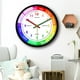 thumbnail image 3 of Tiempo de narración reloj señanza, habitación niño decoración de Reloj de pared silencioso, gran reloj de aprendizaje Marco negro A perfecl reloj de pared, 3 of 8