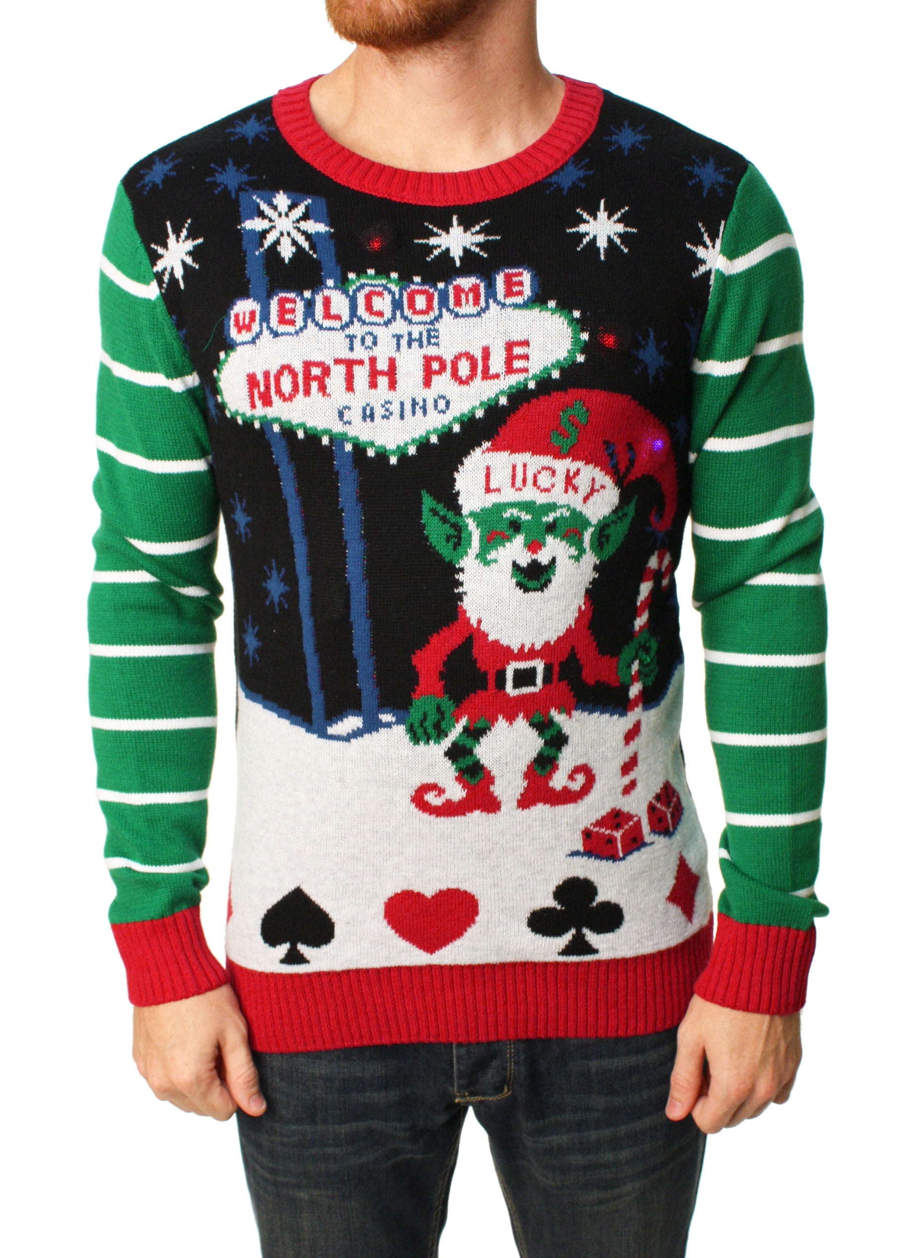 Ugly Christmas Sweater - Ugly Christmas Sweater Men's North Pole Casino ...