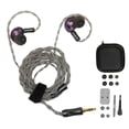 thumbnail image 2 of Auriculares Con Cable Para Monitor HiFi Con Cable Desmontable Para Músicos Púrpura, 2 of 8
