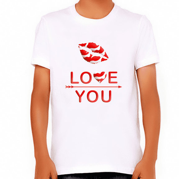 Boys Valentines Day Shirt - Valentines Day Shirts for Boys - LOVE YOU Valentine Shirts for Kids