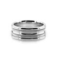 thumbnail image 4 of Genuine 18k White Gold Polished Stylish Wedding Bands Mm, 4 of 6