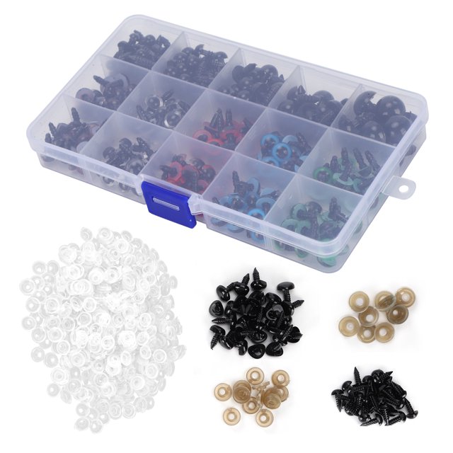 DIY Toy Materials,640Pcs Plastic Eyes Noses Stuffed Animals Parts Plastic Eyes Noses High-Intensity Output