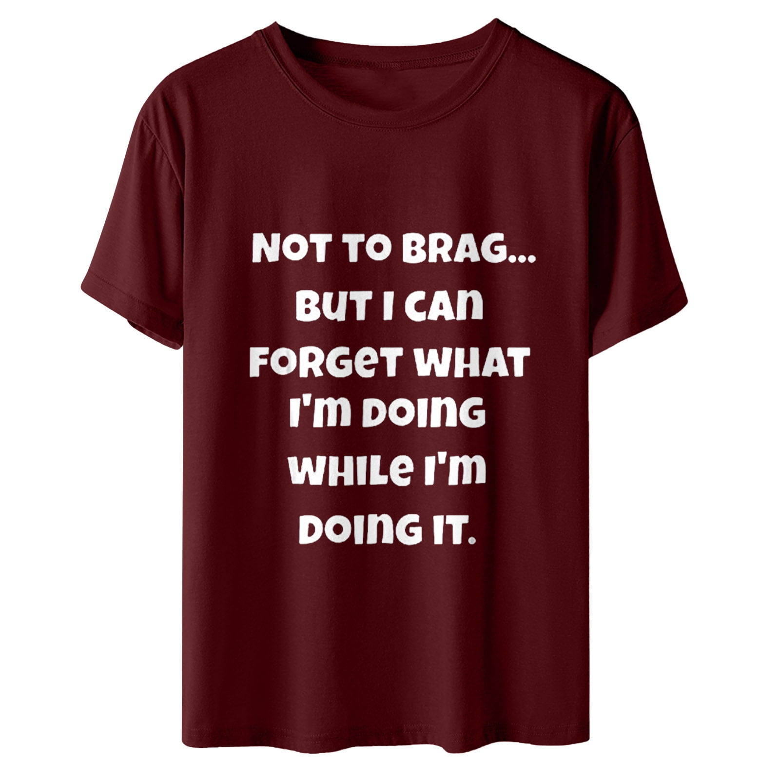 tklpehg Womens T Shirts Short Sleeve Loose Comfy Tunic Lightweight Crewneck Tops Trendy Leisure Summer Funny Letter Print Graphic Tee Shirt Purple L