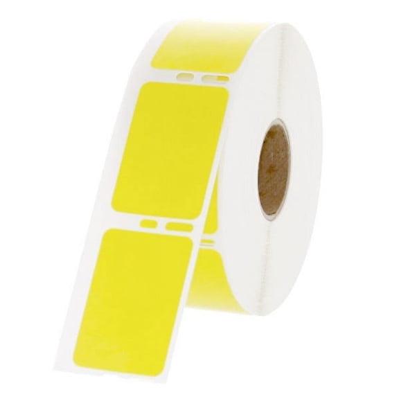 Dymo LV-30347Y Compatible Yellow Labels - 1 x 1-1/2"