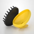 thumbnail image 3 of Matsuzay Cepillo para champú, masajeador de cabeza para el cuero cabelludo, depurador de ducha multifuncional cómodo, peine de relajación Juegos de accesorios de baño Amarillo, 3 of 6