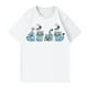 thumbnail image 4 of Pop cazadora para niña Demo-n Hunters Round-Neck Printed Anime Trio Poster T Shirt （White）, 4 of 4