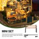 thumbnail image 5 of 1 Conjunto de adorable mini silla de parque y farola, modelo creativo para una escena en miniatura., 5 of 8