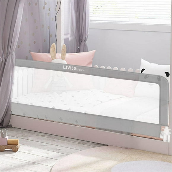 69" Bed Rails for Toddlers, Swing Down Extra Long Bed Bumper Sleep Bedrail Guard