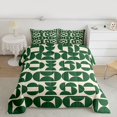 thumbnail image 2 of Homewish Vintage Green Minimalism Queen Comforter Set, Chic Abstract Ombre Bedding Sets, Teens Kids Adult Reversible Bedding Comforter Set, Luxury Bedroom Decor, 3pcs, 2 of 8