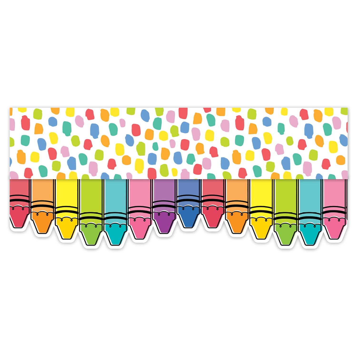 Creative Teaching Press Core Decor Doodle Crayons EZ Border, 48 Feet Per Pack, 3 Packs