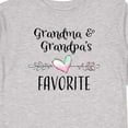 thumbnail image 4 of Inktastic Grandma and Grandpas Favorite- Heart Grandchild Boys or Girls Long Sleeve Toddler T-Shirt, 4 of 5