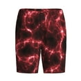 thumbnail image 4 of Wukai Red Line Men’s Short Pajama Pants With Pockets Soft Sleep Pj Shorts for Men-X-Large, 4 of 6