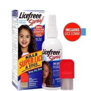Licefreee Instant Head Lice & Eggs Treatment Spray, 6 oz, 4 Pack