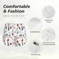 thumbnail image 4 of KLL Tulips Flowers Pattern Shorts Women,Athletic Shorts High Waisted Running Shorts Pocket Sporty Short Gym Elastic Workout Shorts-Large, 4 of 7