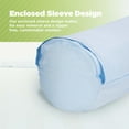 thumbnail image 4 of Neck Roll Pillowcases - Eco-Friendly Cotton Fabric Luxurious Bolster Pillow Cover, Made in USA - 5" X 14", 4 of 8