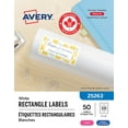 thumbnail image 1 of Avery White Rectangle Labels with Sure Feed Technology, TrueBlock, 2" x 4", for Laser and Inkjet Printers - 25263, 1 of 4