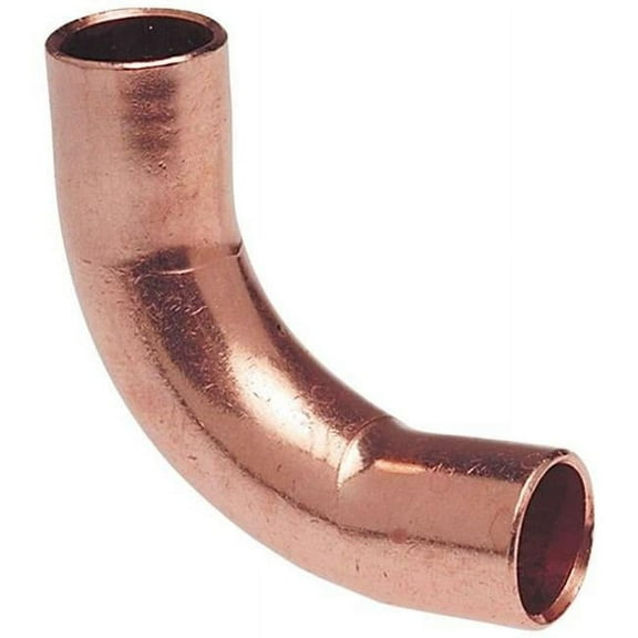 Nibco 90 Deg Long Radius Elbow,Wrot Cu,3/8" 60722LT 3/8
