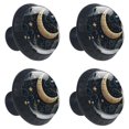 thumbnail image 2 of 4 Pcs Golden Moon Knobs for Kitchen Cabinet Cupboard Dresser Bookcase Drawer Pulls Handles Round Home Decor, 2 of 8