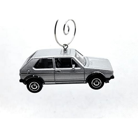 Christmas Ornament for 1976 Volkswagen Golf MK1 Silver
