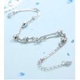 thumbnail image 4 of Pulseras elegantes de cuentas y estrellas de doble capa con pulsera de plata de ley 925, joyería ajustable para mujer, 4 of 5