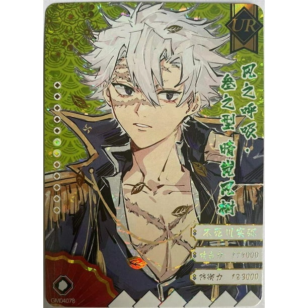 Demon Slayer edición Deluxe Kamado Tanjirou Agatsuma Zenitsu personaje de Anime figura de acción UR CP juego Tarjeta de colección juguete regalo Fivean unisex