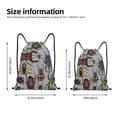 thumbnail image 4 of Kdxio Bright Insects Print Drawstring Backpack Bag,Waterproof Draw String Back Sack, Gym Drawstring Bags Swim Bag For Unisex, 4 of 9