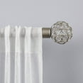 thumbnail image 6 of Exclusive Home Rings 1" Curtain Rod and Finial Set, Matte Black, Adjustable 66"-120", 6 of 6