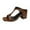 Brown, variant on CHGBMOK Women Sandals Square Head Open Toe One-Line Spring and Summer New Breathable Thick High Heel Slippers Sizes 35-42