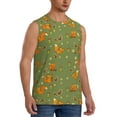 thumbnail image 2 of Balery Squirrel And Nuts Men's Sleeveless Muscle Shirts Workout Tank Top, Moisture Wicking, Odor Protection-X-Large, 2 of 8