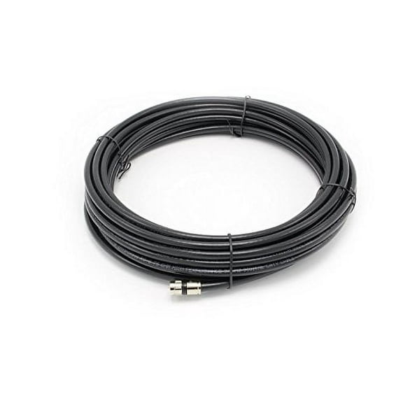 3' Feet Black : Solid Copper Center Conductor, Made in the USA : RG6 Coaxial Cable (Coax) with Compression Connectors, F81 / RF, Digital Coax for Audio/Video, CableTV, Antenna, Internet, & Satellite