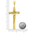 thumbnail image 4 of 14k Gold Heavy Plated Crucifix Pendant Cross Pendant + Rope Chain Necklace Set, 20 inches - Premium Gift Box, 4 of 7
