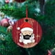 thumbnail image 3 of Adornos colgantes LWZWM 2024 (1 unidad), oferta especial. Adornos navideños 2020 con máscara de Papá Noel, recuerdo para árbol (#1 multicolor, madera)., 3 of 4