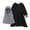Sets-228Black, variant on LEKWK 2-Piece Muslim Dress Set for Girls Contrast Cuff Long Sleeve Abaya Matching Hijab Islamic Prayer Clothing Modest Robe Eid Ramadan Soft