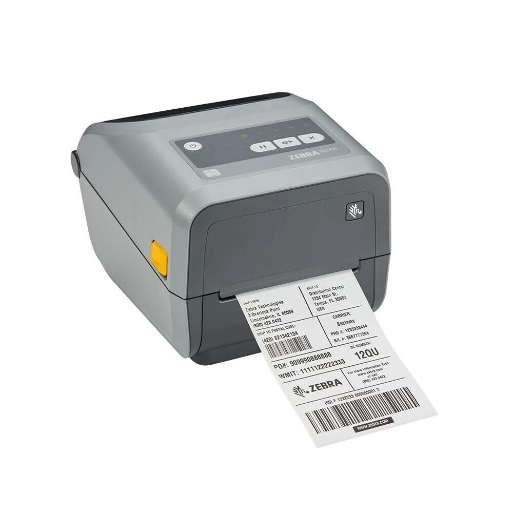 Zebra ZD421T 300 DPI Thermal Transfer USB Barcode Label Printer – High-Resolution Desktop Label Printer, P/N; ZD4A043-301E00EZ