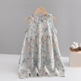 thumbnail image 4 of Ruyang Toddler Girls Hawaiian Sundress Crewneck Cute Flower Printed Jumper Skirts Summer Beach Vacation Tank Dresses, 4 of 8