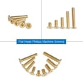 thumbnail image 2 of Set of 160, flat head screws, brass, m3, 2 of 5