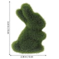thumbnail image 3 of 6 Pcs Easter Simulation Animal Toy Rabbit Doll Model Home Party Decoration, 3 of 3