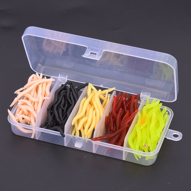 Fishing Soft Bait, Silicone 4cm Lifelike Shape Design Soft Fishing Lures For Fish Tackle Accessory Five Colours Mixed