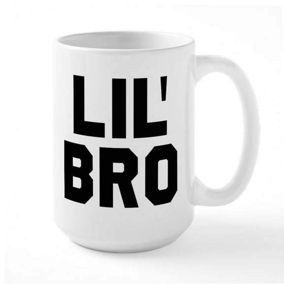 CafePress - Lil Bro - 15 oz Ceramic Large White Novelty Mug