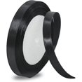 thumbnail image 1 of LAICAIW Solid Color Black Satin Ribbon, 3/8 Inches x 25 Yards Fabric Satin Ribbon for Gift Wrapping, Crafts, Hair Bows Making, Wreath, Wedding Party Decoration and Other Sewing Projects\u2026, 1 of 7