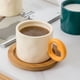 thumbnail image 3 of Taza de café de cerámica de gran capacidad con forma de michelín for el hogar, recuerdo for pareja, taza amarilla, 3 of 6