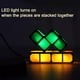 thumbnail image 5 of Lámpara de noche apilable, 7 piezas, LED DIY, 7 colores, rompecabezas 3D, sensor, lámpara de mesa entrelazada, iluminación, bloques de construcción mágicos DIY, luces brillantes, 5 of 5