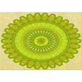 thumbnail image 1 of Ahgly Company Machine Washable Indoor Rectangle Transitional Pistachio Green Area Rugs, 4' x 6', 1 of 1