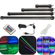 Grtsunsea Underwater Fromsmd Led Aquarium Fish Tank Air Bubble Light Submersible With Remote Tools Accessories