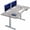 Dark Gray, variant on VIVO Electric 63” x 32” Stand Up Desk, Black 3 Part Table Top, Black Frame