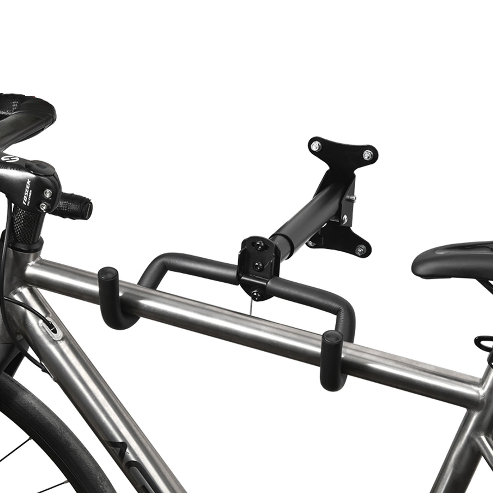 QIPOPIQ Bike Wall Mount Garage Bike Rack Adjustable Bike Hanger Storage Bike in Garage Home,Horizontal Bike Hook Bike Holder for Mountain Bike,Road Bike,Hybrid Bikes