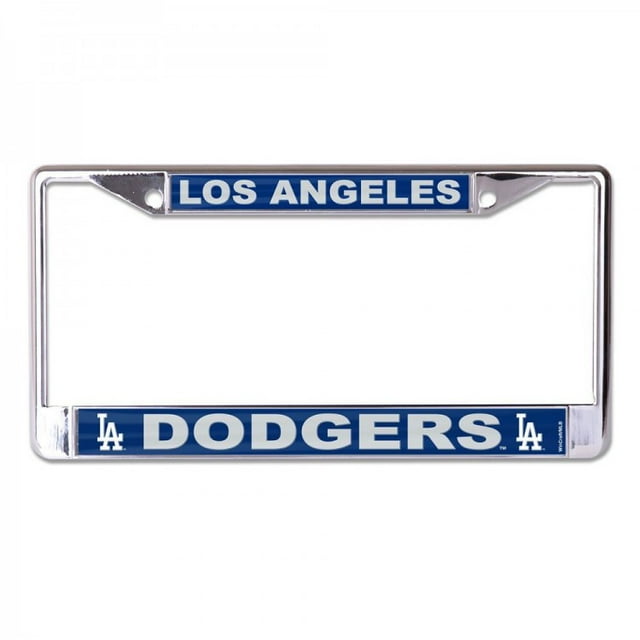 Los Angeles Dodgers Cadre de Plaque d'Immatriculation Laser Chrome